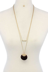 Double Layered Chic Necklace And Earring Set