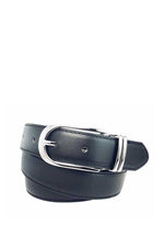 Load image into Gallery viewer, Clamp Round Buckle Plain Feather Edged Dress Belt
