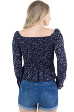 Load image into Gallery viewer, Floral Smocked Off Shoulder Top
