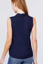 Load image into Gallery viewer, Sleeveless Front Flap Pocket Woven Shirts
