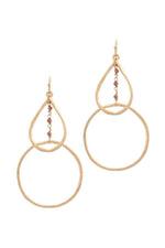 Load image into Gallery viewer, Teardrop Shape Circle Drop Earring
