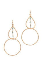 Load image into Gallery viewer, Teardrop Shape Circle Drop Earring
