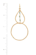 Load image into Gallery viewer, Teardrop Shape Circle Drop Earring
