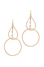 Load image into Gallery viewer, Teardrop Shape Circle Drop Earring
