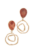 Load image into Gallery viewer, Teardrop Shape Circle Drop Earring
