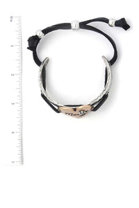 Mom Heart Metal Bracelet