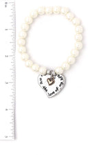 Load image into Gallery viewer, You Are The Love Of My Life Heart Beaded Bracelet
