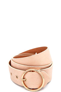 Round Buckle Frommet End Fashion Belt