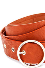 Load image into Gallery viewer, Round Buckle Frommet End Fashion Belt
