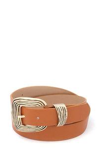 Metal Buckle PU Leather Belt