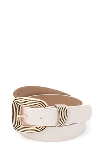 Metal Buckle PU Leather Belt