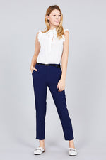 Load image into Gallery viewer, Classic Woven Pants W/belt
