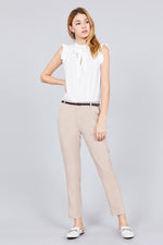 Load image into Gallery viewer, Classic Woven Pants W/belt
