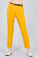 Load image into Gallery viewer, Classic Woven Pants W/belt
