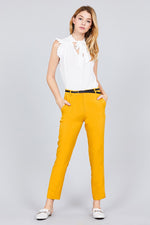 Load image into Gallery viewer, Classic Woven Pants W/belt
