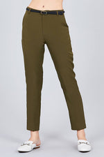 Load image into Gallery viewer, Classic Woven Pants W/belt
