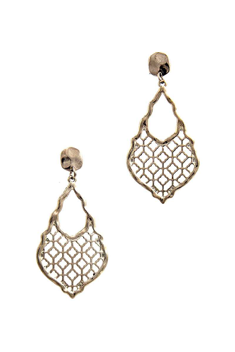 Chic Moroccan Pattern Drop Earring