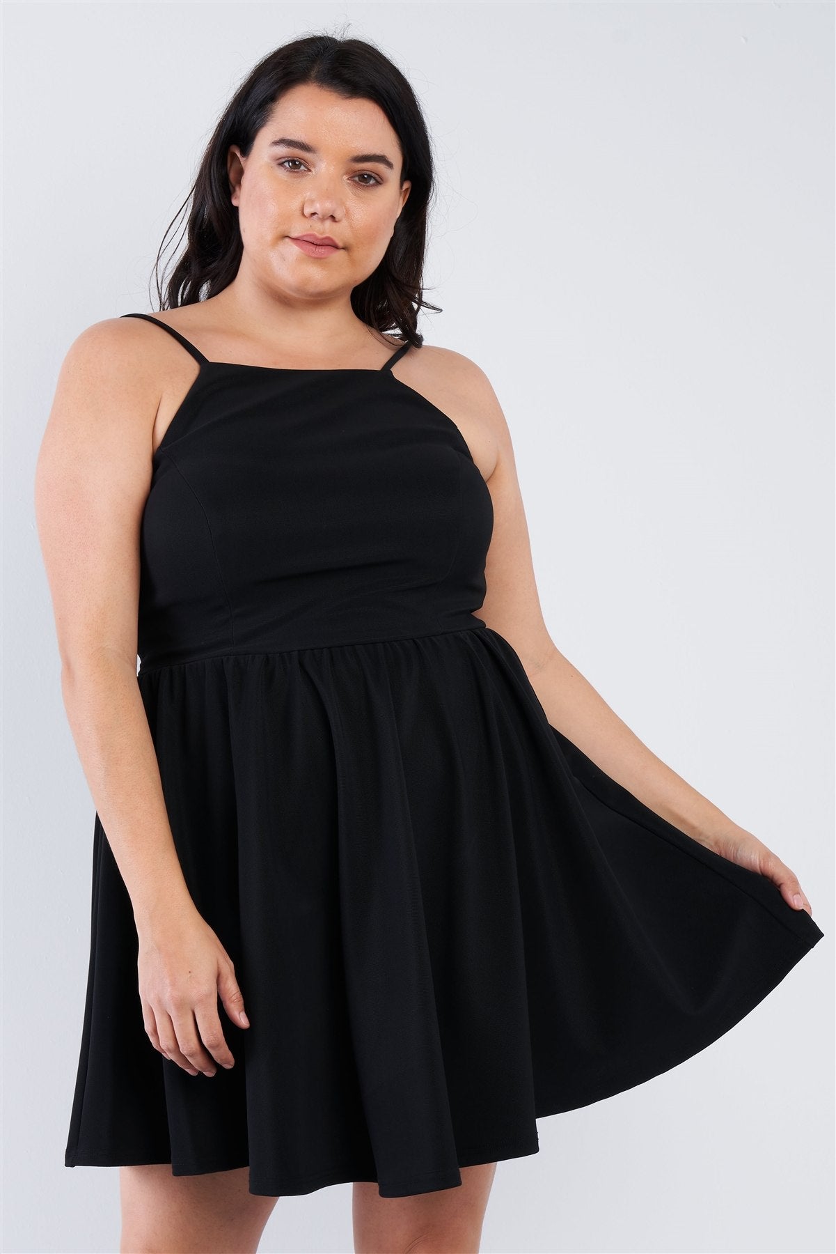 Plus Size Fit & Flare Mini Dress