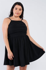 Load image into Gallery viewer, Plus Size Fit &amp; Flare Mini Dress
