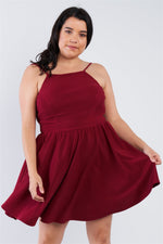 Load image into Gallery viewer, Plus Size Fit &amp; Flare Mini Dress
