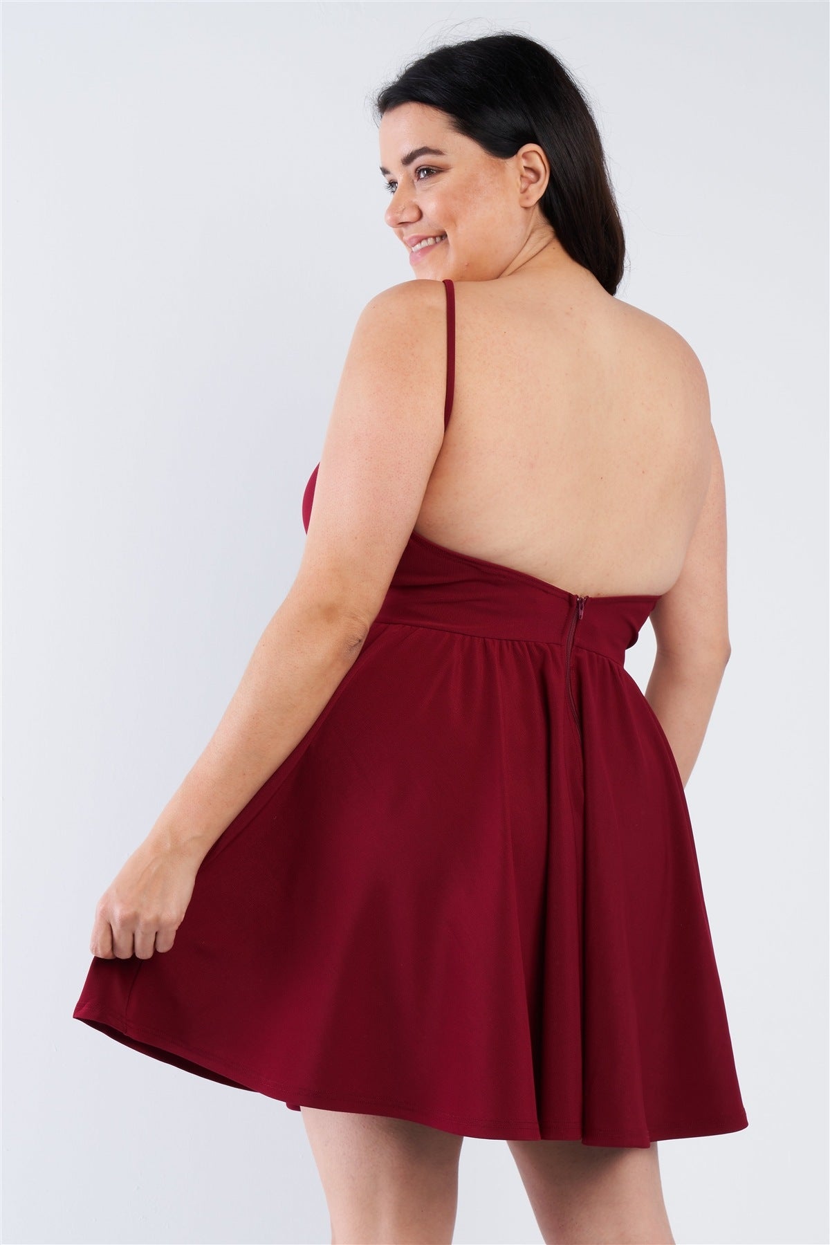 Plus Size Fit & Flare Mini Dress