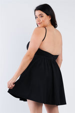 Load image into Gallery viewer, Plus Size Fit &amp; Flare Mini Dress
