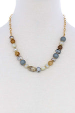 Load image into Gallery viewer, Multi Bead Stone Chic Necklace
