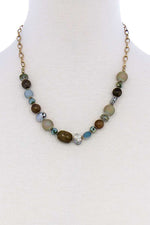 Load image into Gallery viewer, Multi Bead Stone Chic Necklace
