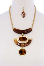 Load image into Gallery viewer, Stylish Acetate Chunky Necklace &amp; Earring Set
