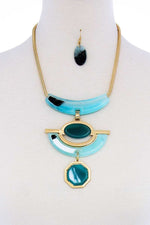 Load image into Gallery viewer, Stylish Acetate Chunky Necklace &amp; Earring Set
