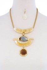 Load image into Gallery viewer, Stylish Acetate Chunky Necklace &amp; Earring Set
