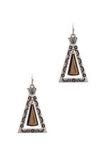 Load image into Gallery viewer, Modern Chic Tipi Inspired Triangle Drop Earring
