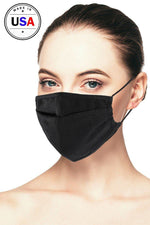 Load image into Gallery viewer, Linen Black 3d Reusable Face Mask
