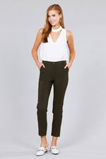 Load image into Gallery viewer, Seam Side Pocket Classic Long Pants
