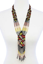 Load image into Gallery viewer, Trendy Ancient Pattern Beaded Long Necklace
