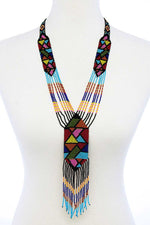 Load image into Gallery viewer, Trendy Ancient Pattern Beaded Long Necklace
