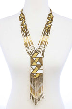 Load image into Gallery viewer, Trendy Ancient Pattern Beaded Long Necklace
