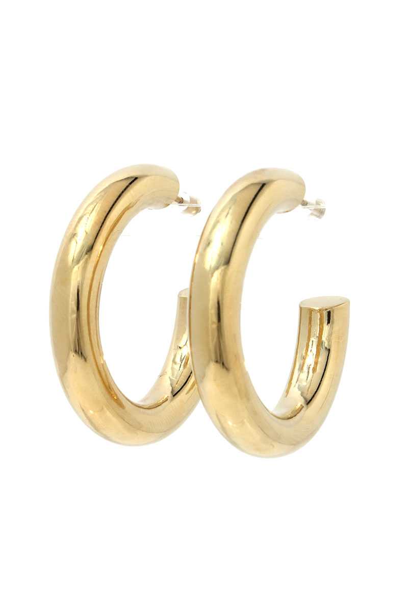 Tube Open Hoop Earring