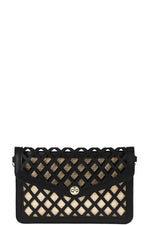 Load image into Gallery viewer, Diamond Cut Envelope Clutch with Shoulder Strap
