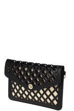 Load image into Gallery viewer, Diamond Cut Envelope Clutch with Shoulder Strap
