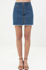 Load image into Gallery viewer, Unique Design Denim Skirt
