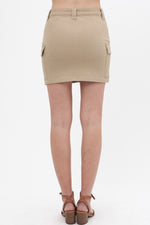 Load image into Gallery viewer, Cargo Cotton Span Mini Skirt
