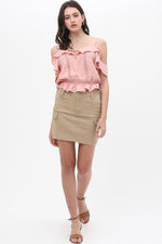 Load image into Gallery viewer, Cargo Cotton Span Mini Skirt
