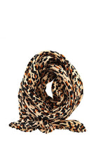 Load image into Gallery viewer, Designer Pleated Leopard Print Scarf
