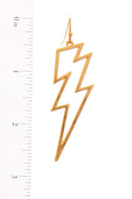 Load image into Gallery viewer, Stylish Lightning Outline Drop Earring
