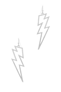 Stylish Lightning Outline Drop Earring