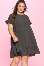 Load image into Gallery viewer, Solid Washed Woven Babydoll Dress
