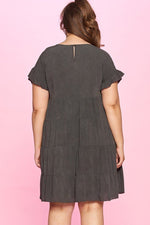 Load image into Gallery viewer, Solid Washed Woven Babydoll Dress
