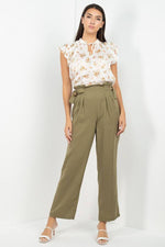 Load image into Gallery viewer, High Waist Paperbag Wide Pants
