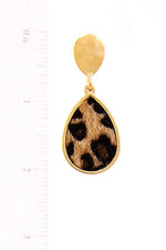 Load image into Gallery viewer, Cute Modern Tear Drop Leopard Fur Earring
